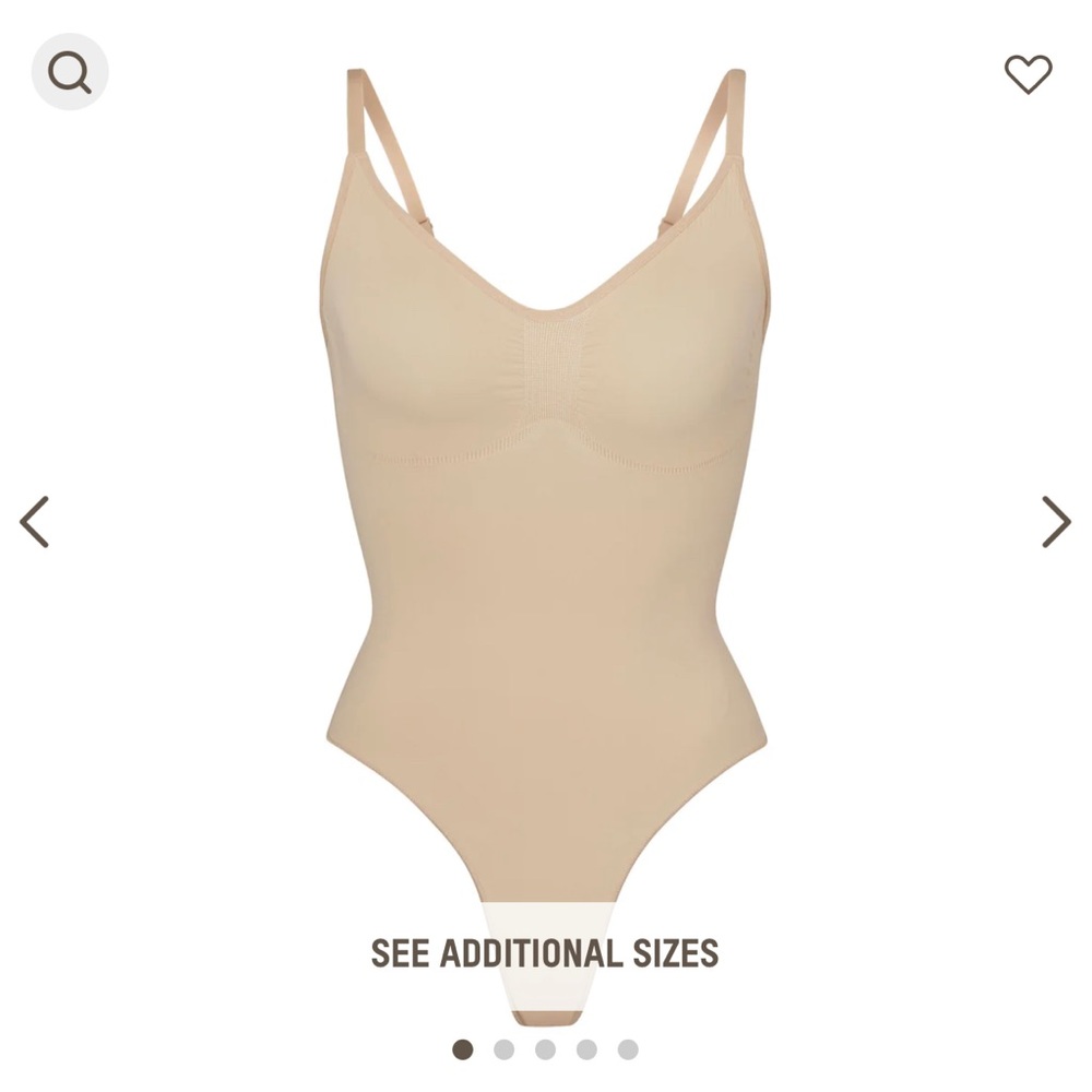 SKIMS Thong Bodysuit— Seamless Support